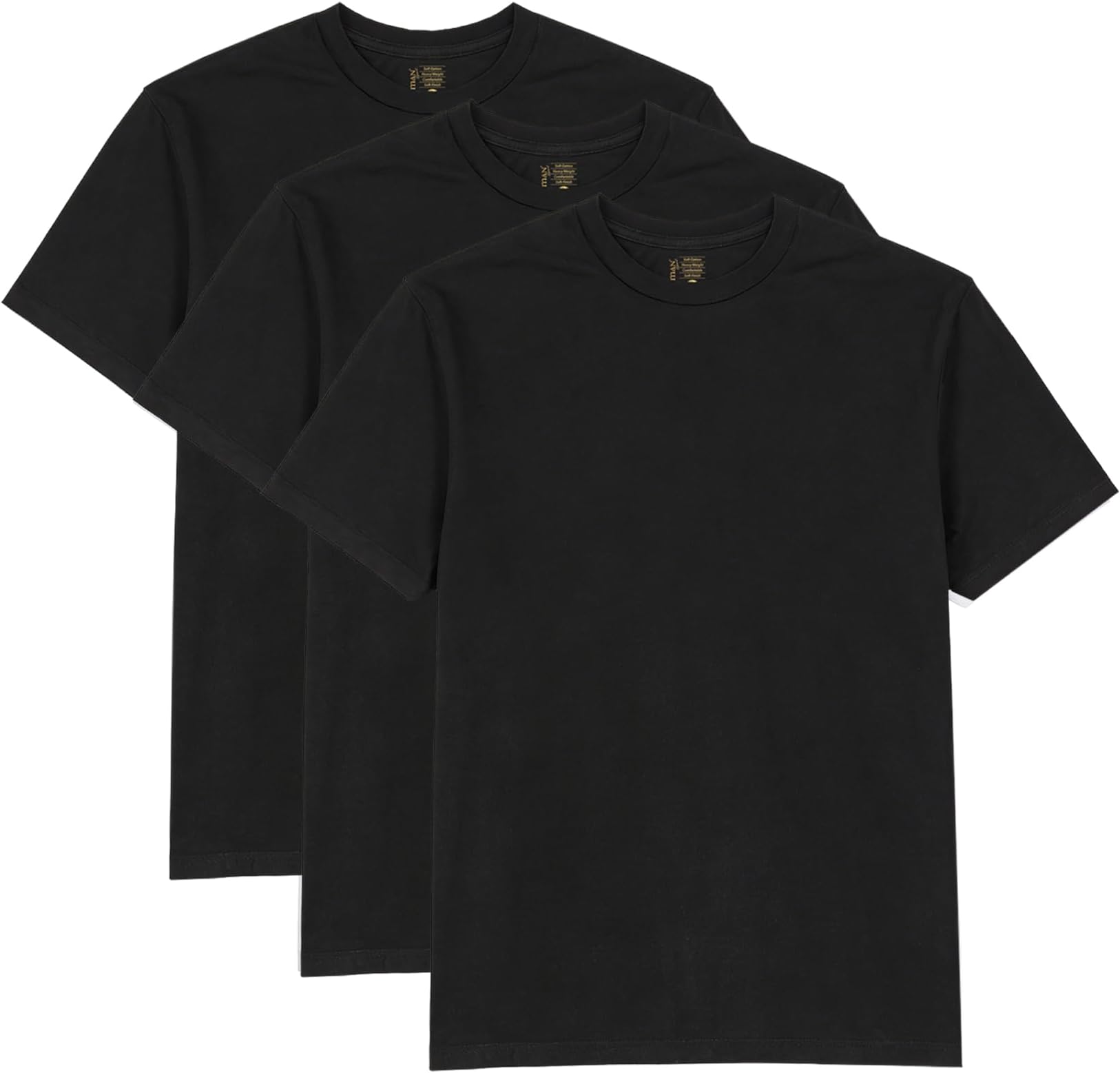 Gman T-Shirts Round Neck Short Sleeve Poly Blend 60/40 Cotton/Polyester (3-Pack)