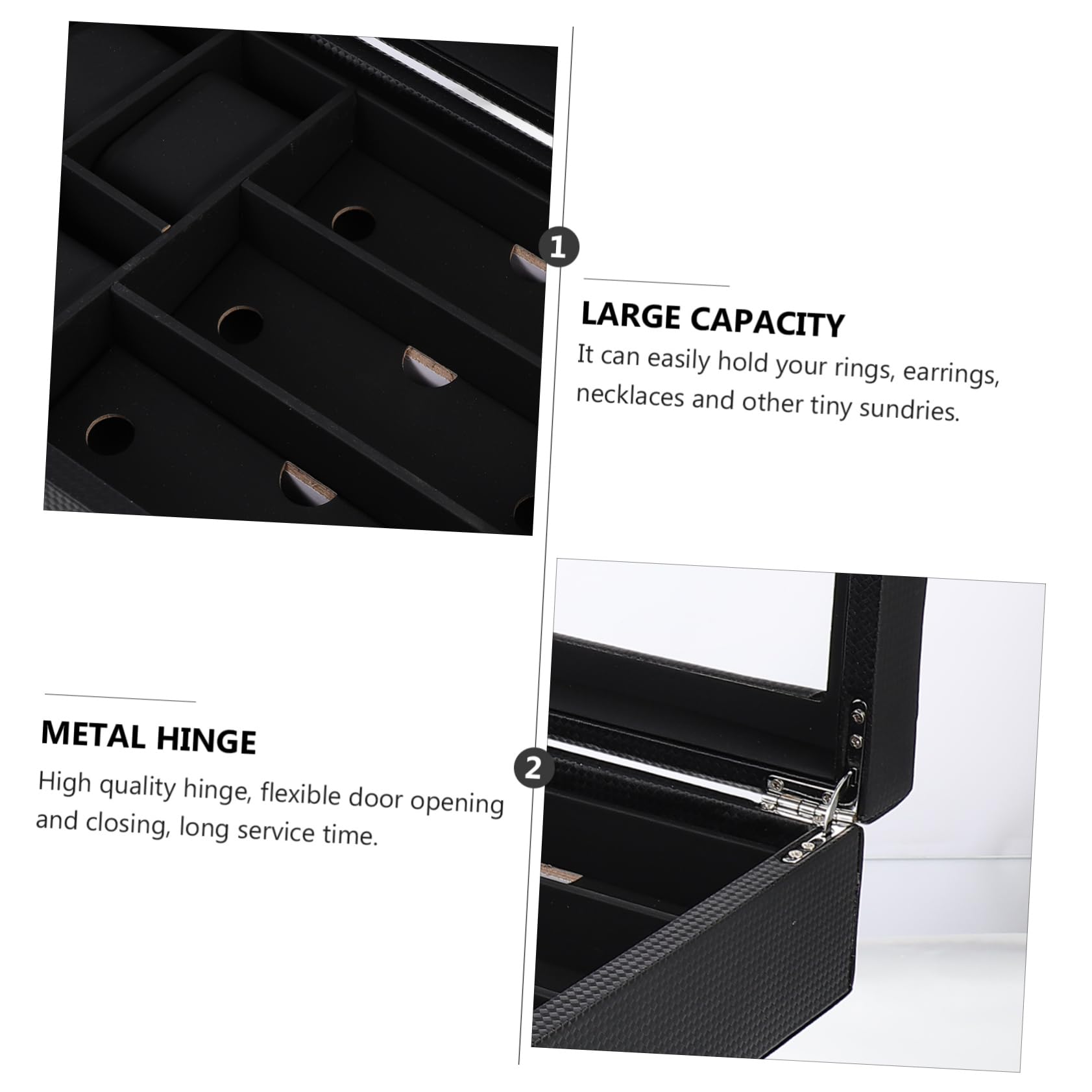 Caja Para Gafas y Relojes Estuche Resistente Soporte De Gafas Joyería Almacenamiento Viaje Hogar Clásico Fácil De Usar