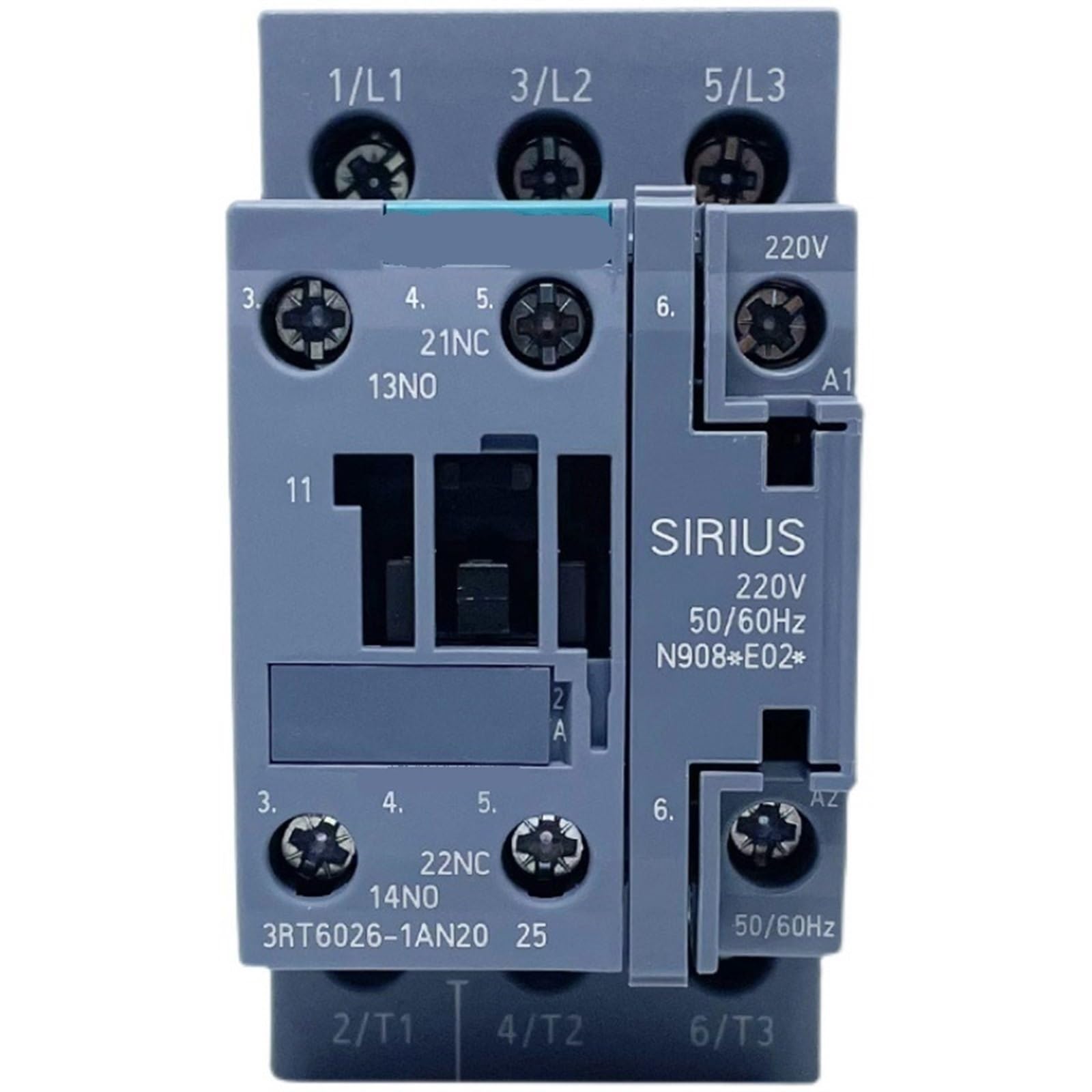 HUUOQIWY Elevator AC Contactor 3RT6023 6024 6025 6026 6027 6028-1AN20 DC 24 36 110V 220V 380V 1Pcs 1AG00(3RT6028(38A 18.5KW),1BM40(DC220V))