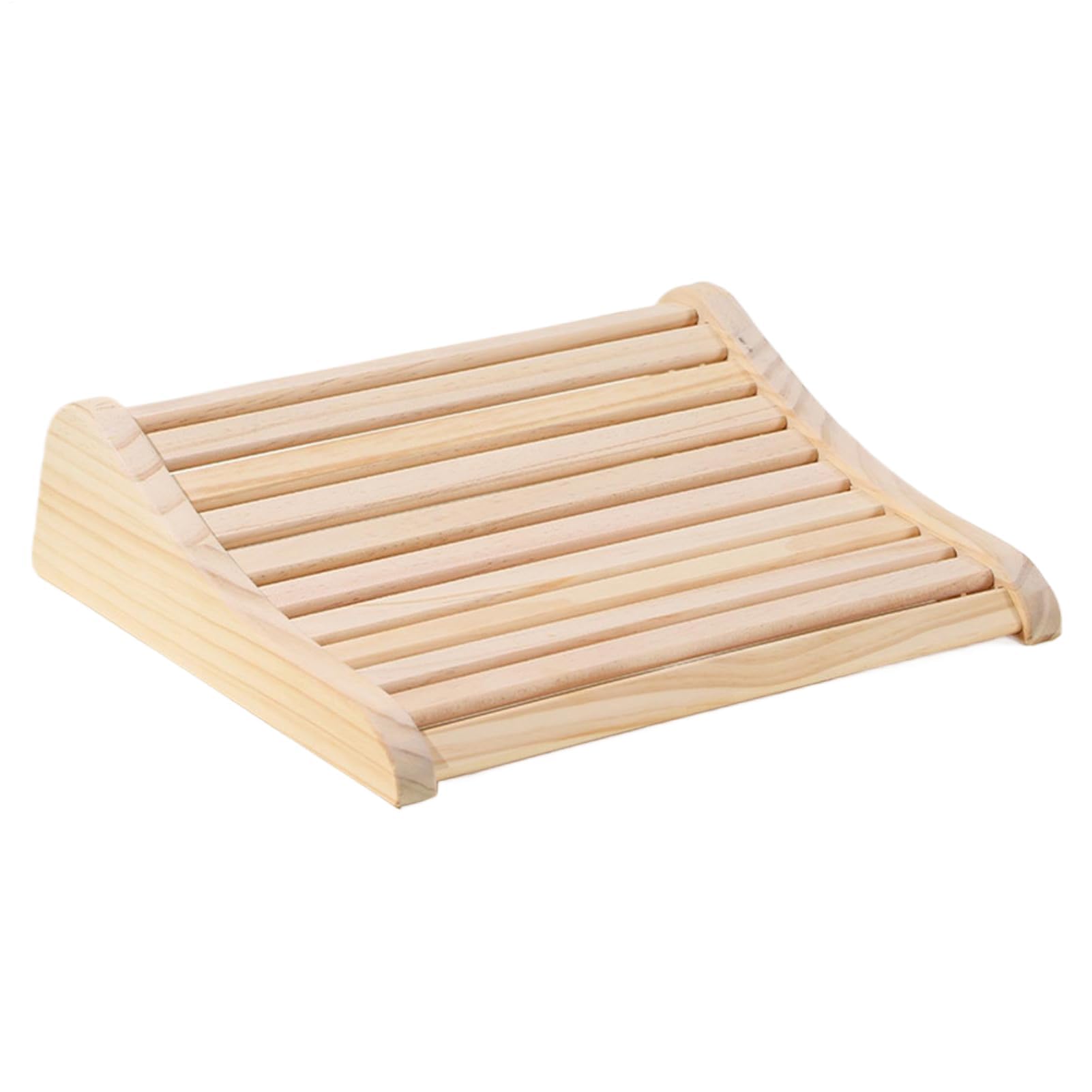 Poggiaa - Cuscino di supporto per colonna vertebrale cervicale in legno per rilassamento del collo, recupero post-allenamento, fitness e comfort, ergonomico per il benessere personale