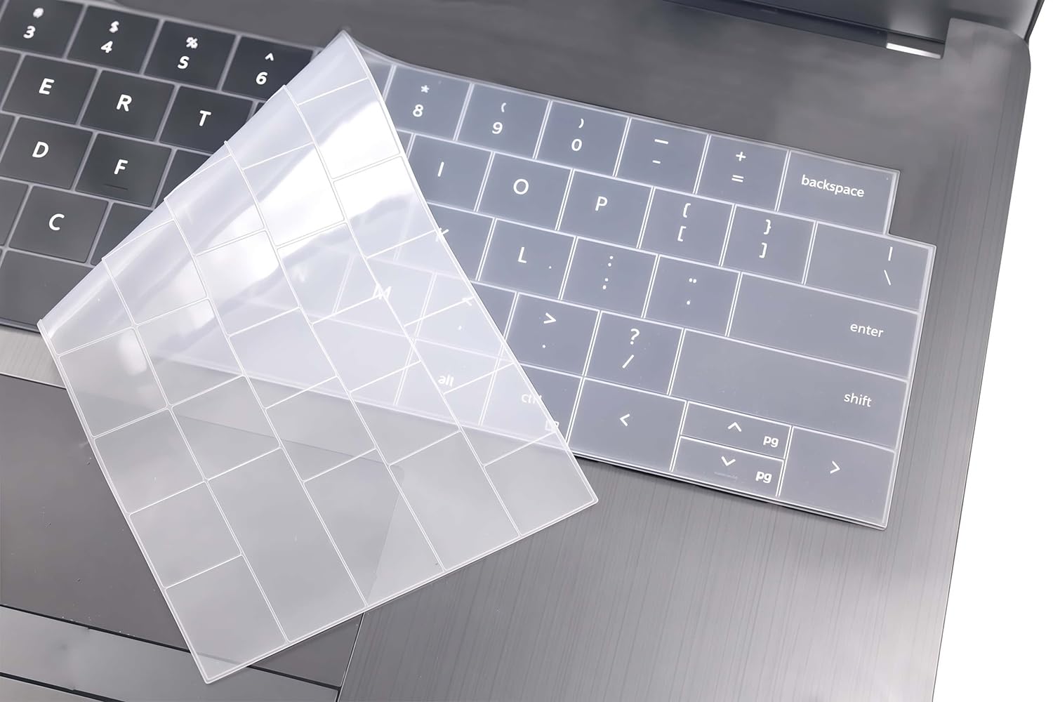 Silicone Keyboard Cover Skin Protector Compatible for 2025 Dell XPS 14 9440 9450 14.5", Dell 14 Premium Laptop DA14250 14.5" (Not for DA16250 16.3" & XPS 13 9345 9350 9320) (Clear)