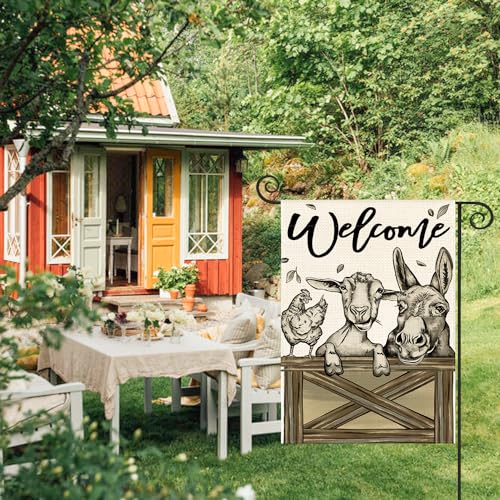 AVOIN-colorlife-Farm-Garden-Flag-12×18-Inch-Double-Sided-Outside-Rustic-Country-Farmhouse-Yard-Outdoor-Decoration AVOIN colorlife Farm Garden Flag 12×18 Inch Double Sided Outside Rustic Country Farmhouse Yard Outdoor Decoration