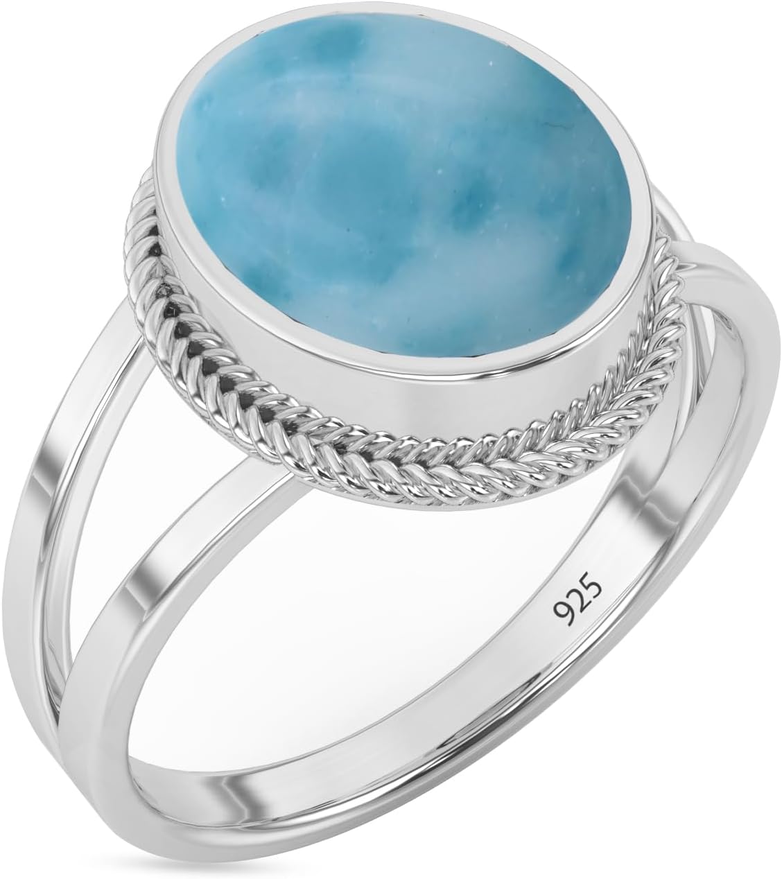 Sterling Silver 925 Ring For Womens Natural Gemstone Ring Sterling Silver Trendy Ring Oval Gemstone Ring