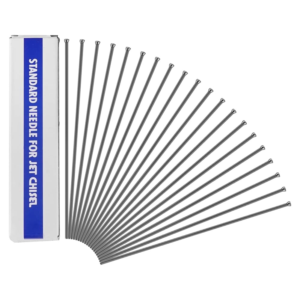 Jnchdghwa As Shown Heavy Duty For Pneumatic Electric Needle Scaler 100Pcs Manganese Steel Descaling Needles 3X180mm