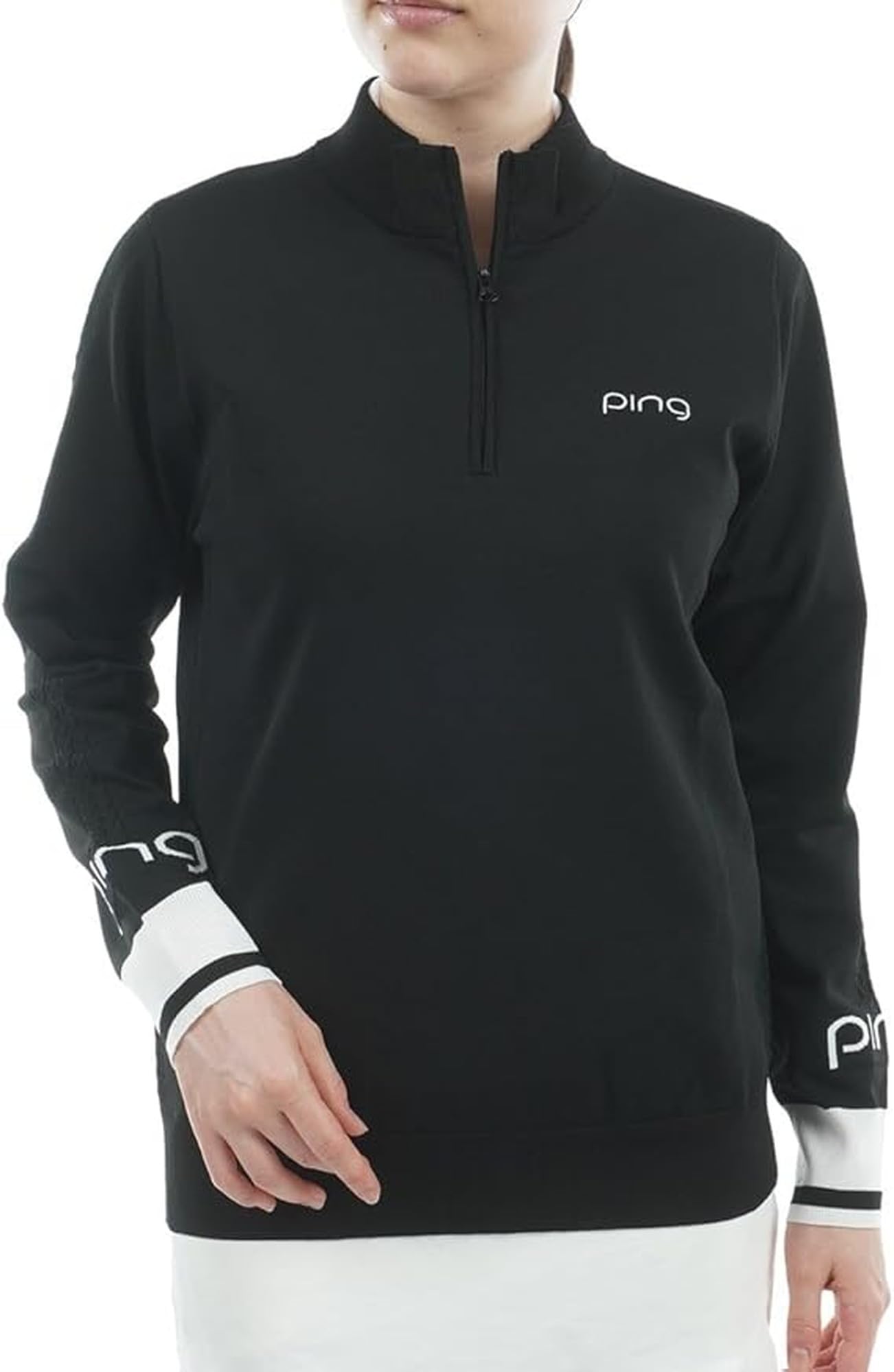 Amazon.co.jp: [ピン アパレル] レディース ハーフジップ