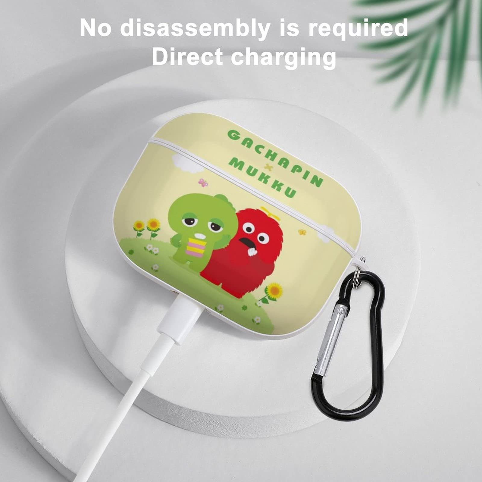 Amazon.co.jp: ガチャピン ムック AirPods Proケース 耐衝撃