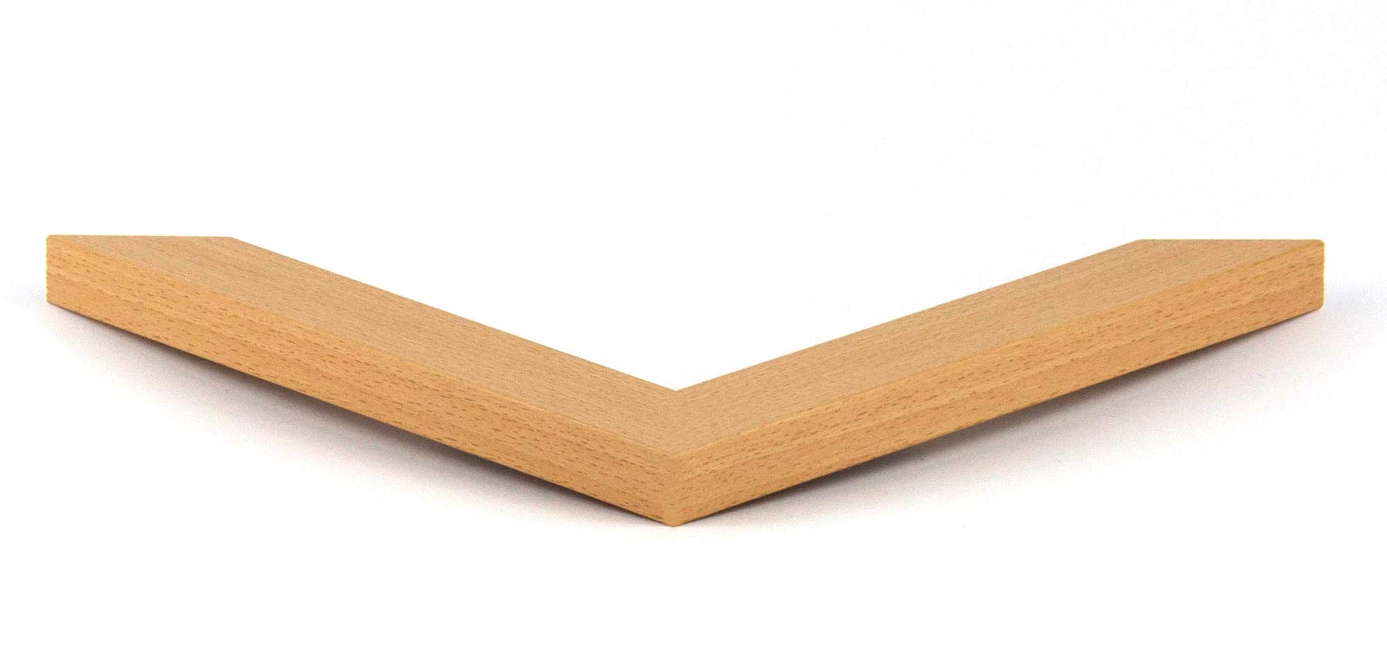 BIRAPA Monaco Bilderrahmen Holz 70x100 cm Buche - Wechselrahmen Bilderrahmen Plexiglas - für Fotos, Bilder & Poster