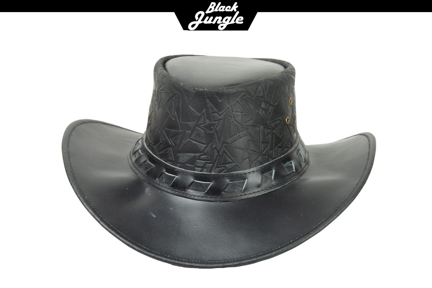 Black Jungle Altus Chapeau de cowboy en cuir style western australien
