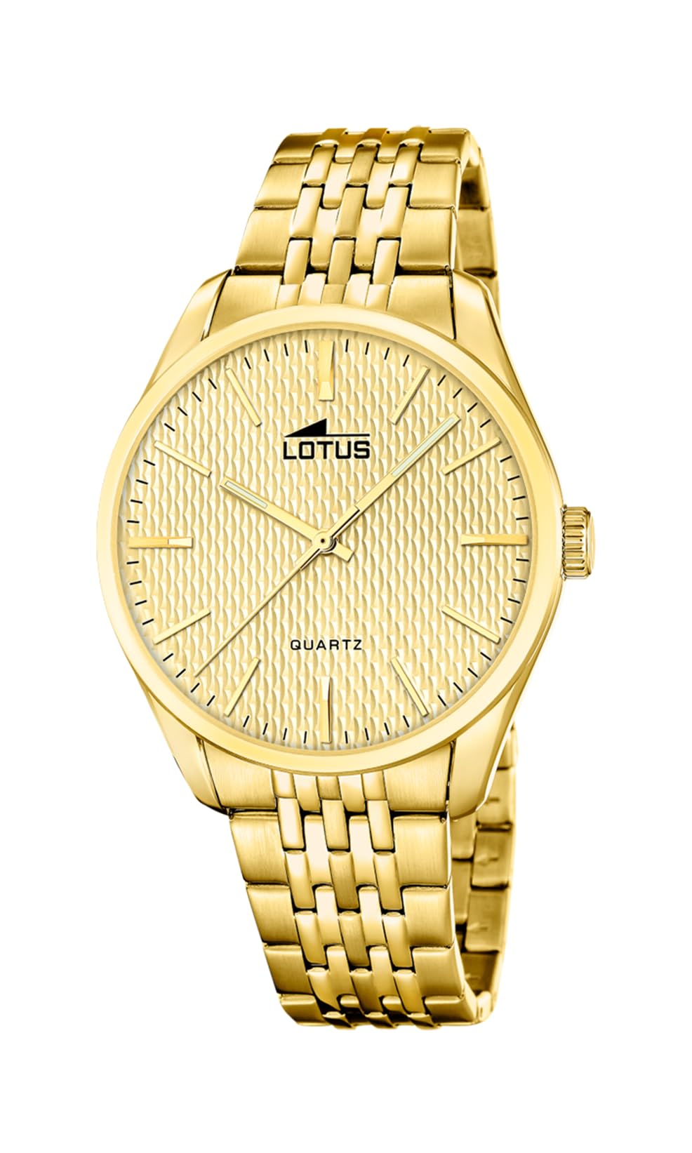LOTUS Orologio Uomo Analogico in Acciaio Inossidabile 316L Dorato