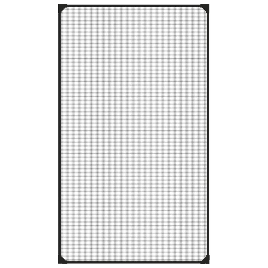 ZEYUAN Magnet-Insektenschutz für Fenster, Fliegengitter Fenster, Fliegenschutz Fenster, Pollenschutzgitter Fenster, Insektengitter Fenster, Insektennetz, Fensternetz, Anthrazit 80x140 cm