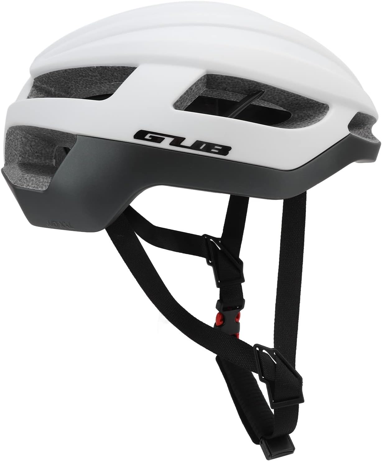 GUB 自転車用ヘルメット 大人用 頭囲61～65cm XXL 特大サイズ ヘルメット 修理パッチ付き 男女兼用 CE認証 高剛性 超軽量 通気 サイズ調整可能 JJD XXL (マットグレー)