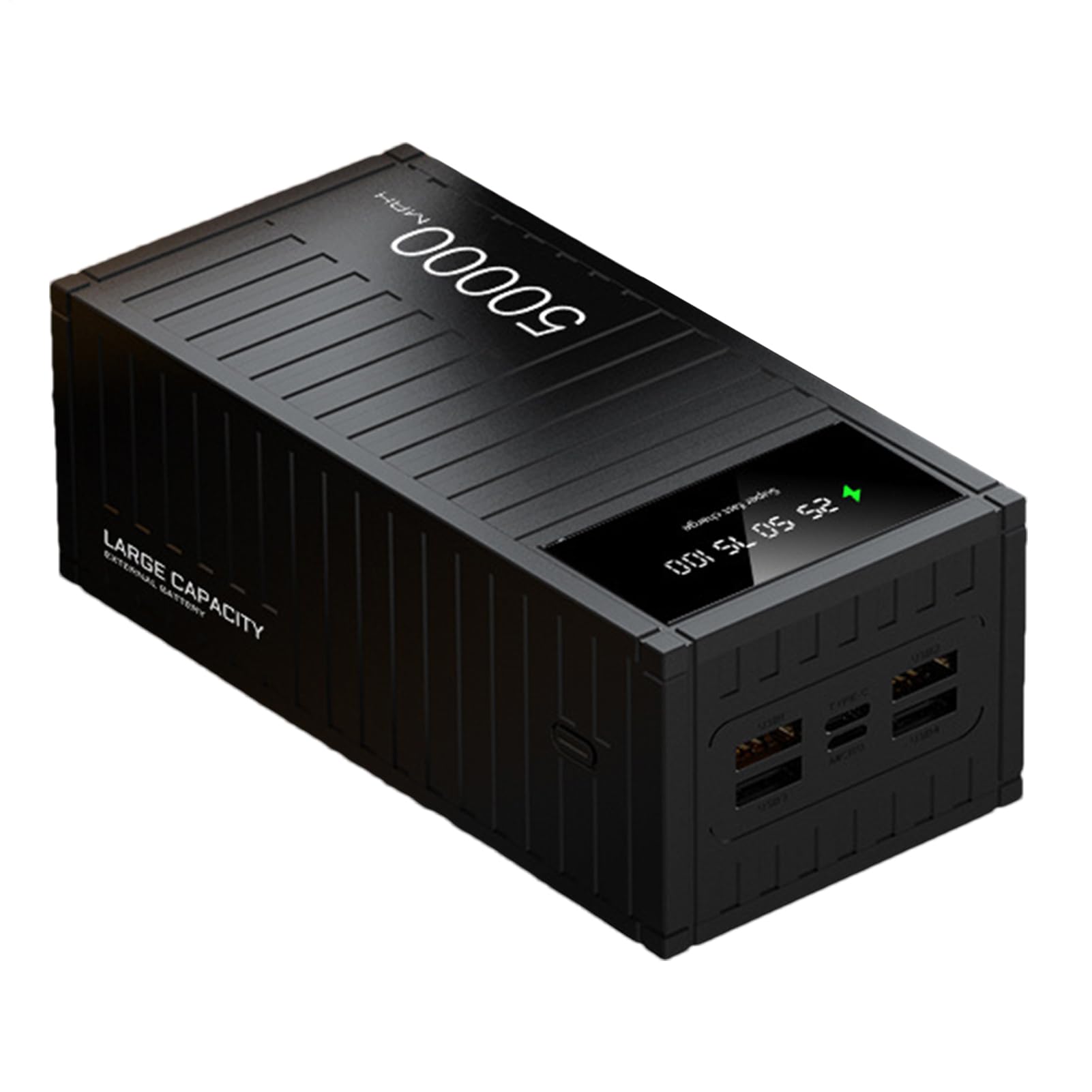 Power Bank 50000mAh Batería Externa, Cargador Portátil, Banco De Energía Portátil Carga Rapida 66w, Multifuncional para Teléfono con Pantalla LED para Senderismo, Camping, Viajes Al Aire Libre