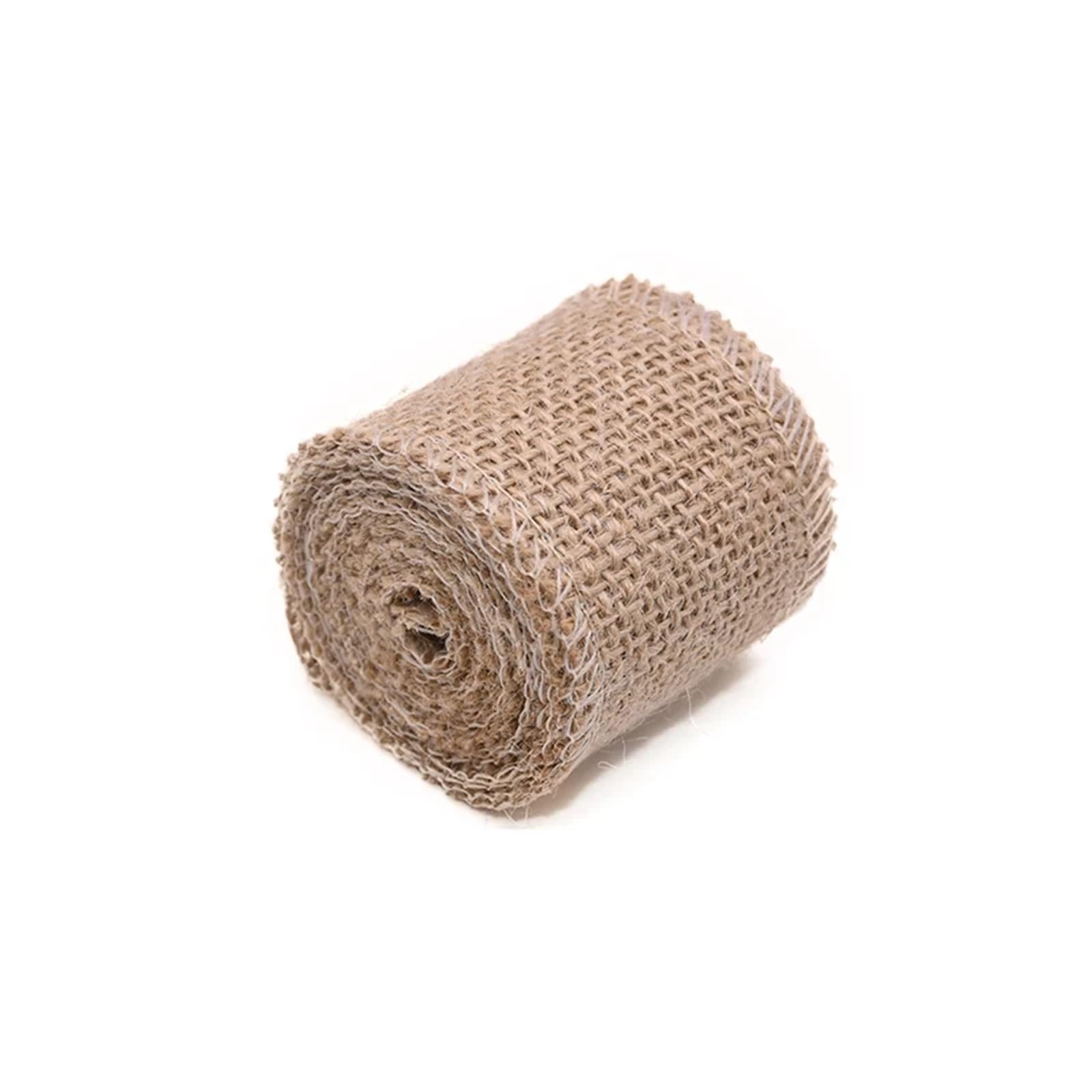 Burlap Roll 2M Natural Jute Burlap Hessian Ribbon Rolls Vintage Rustic Wedding Decoration Wrapping Festival Party Home Decor(5cm)