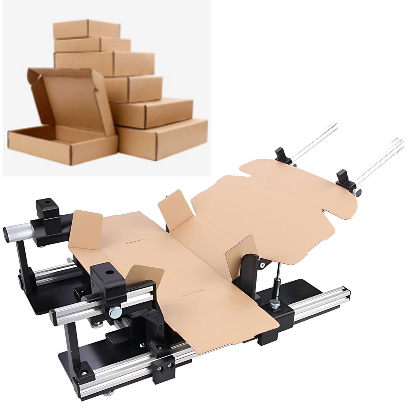 ZHIXUMM Manual Box Assisted Folding Tool, Manual Folding Aid With Adjustable Size, Adjustable Size,Quick Fold Device Improves Packaging Efficiency 25cm-Lengthlte45cm