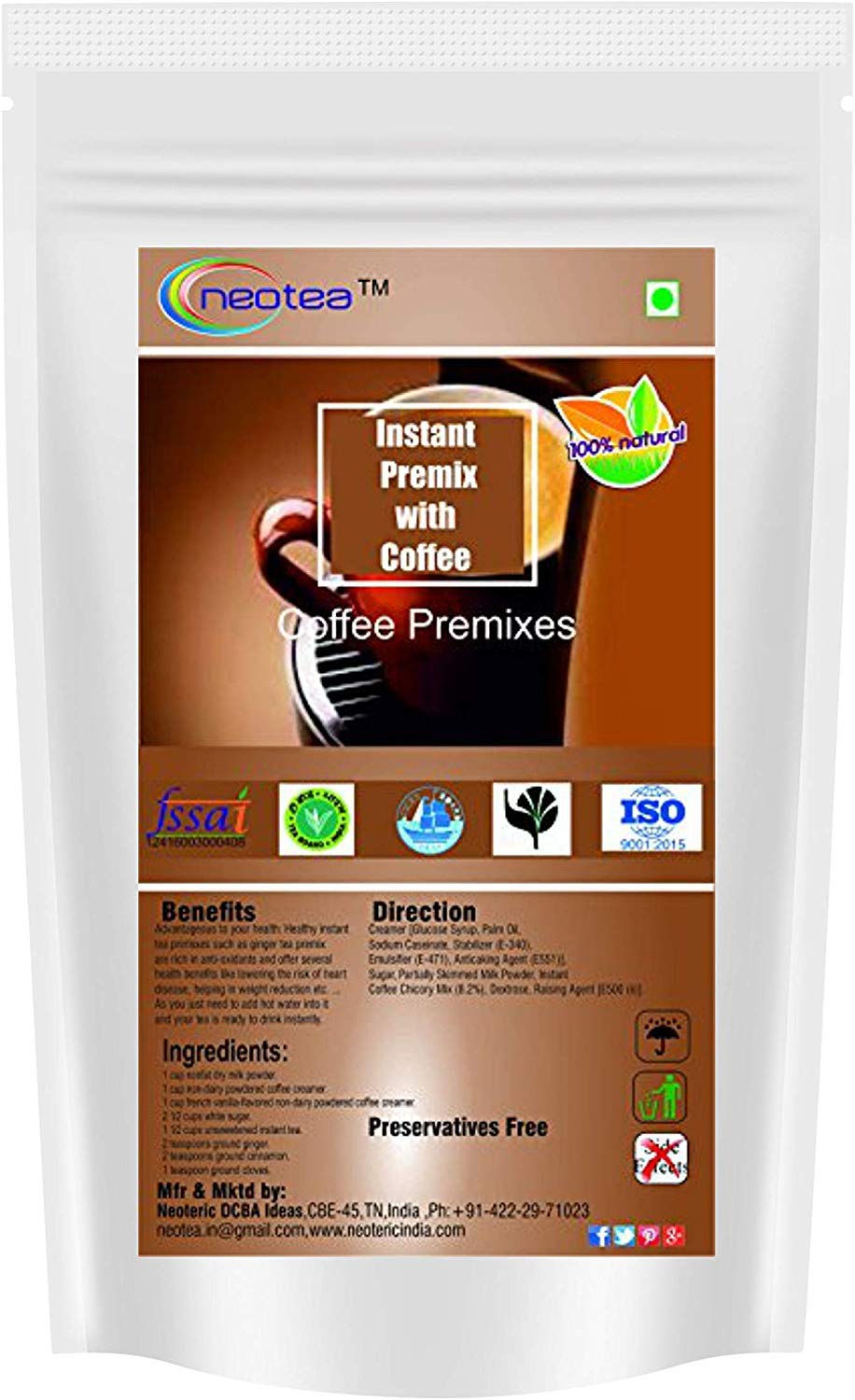 Neotea Instant Premix with Coffee, 1 Kg