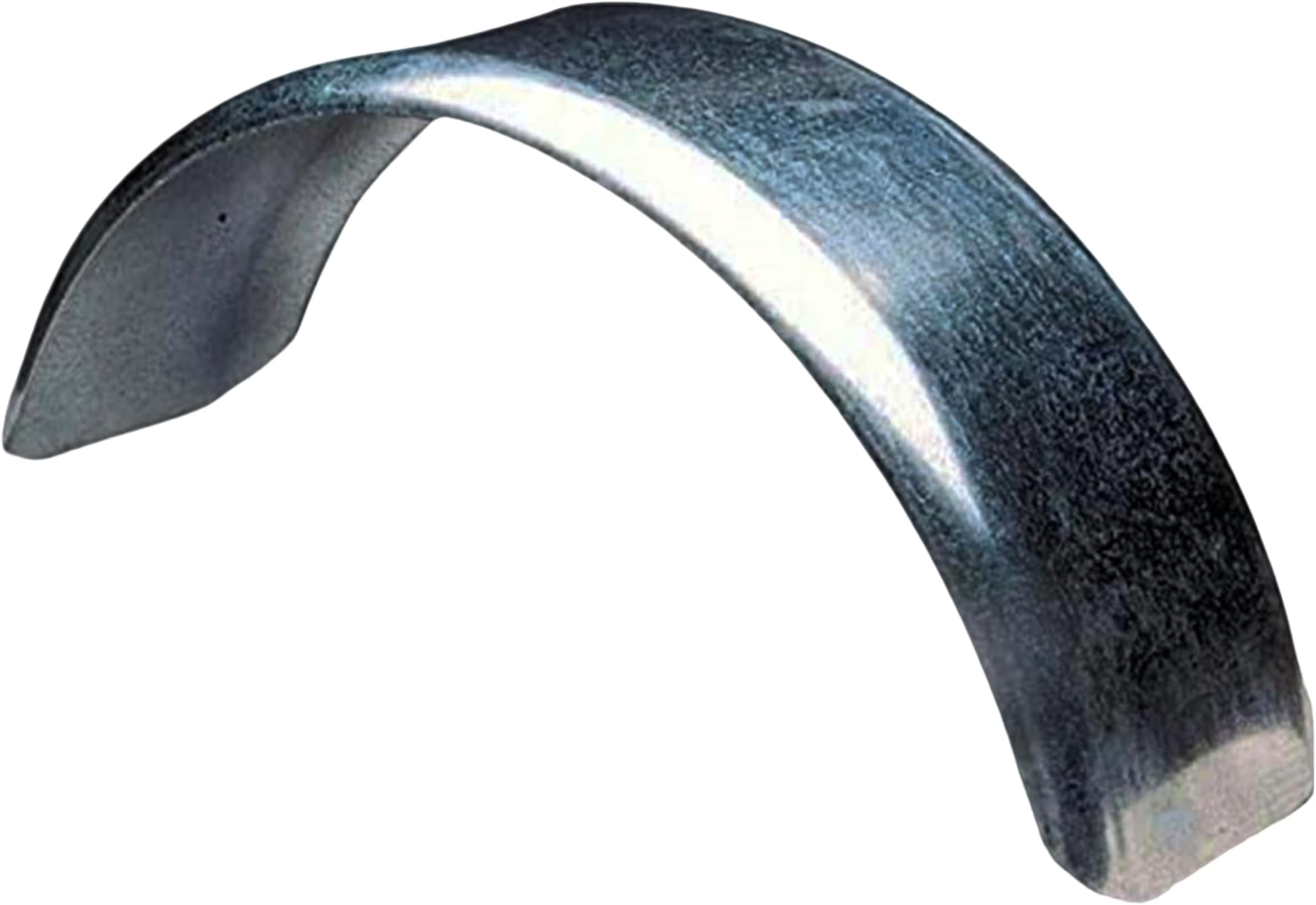 Tie Down Trailer Fender – Single Axle, 16 Gauge Galvanized Steel – For 12" Wheel Tire Assemblies – 23.5" L x 7" W x 6.5" H (1 Single Replacement Fender)