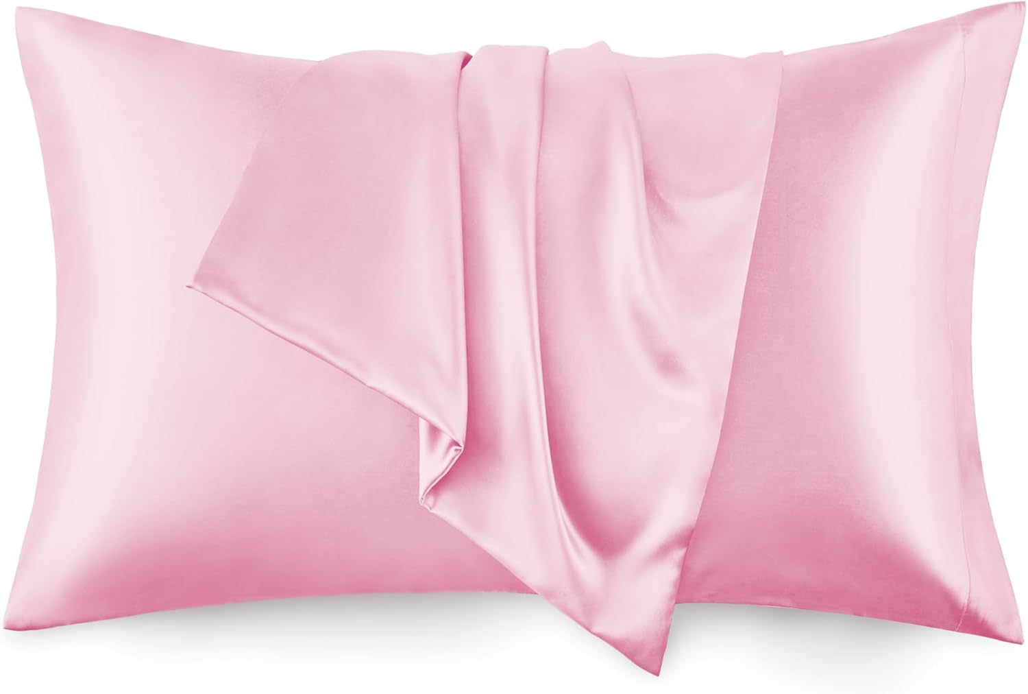Silk Satin Pillowcase for Hair and Skin Set of 2, Light Grey in Nepal