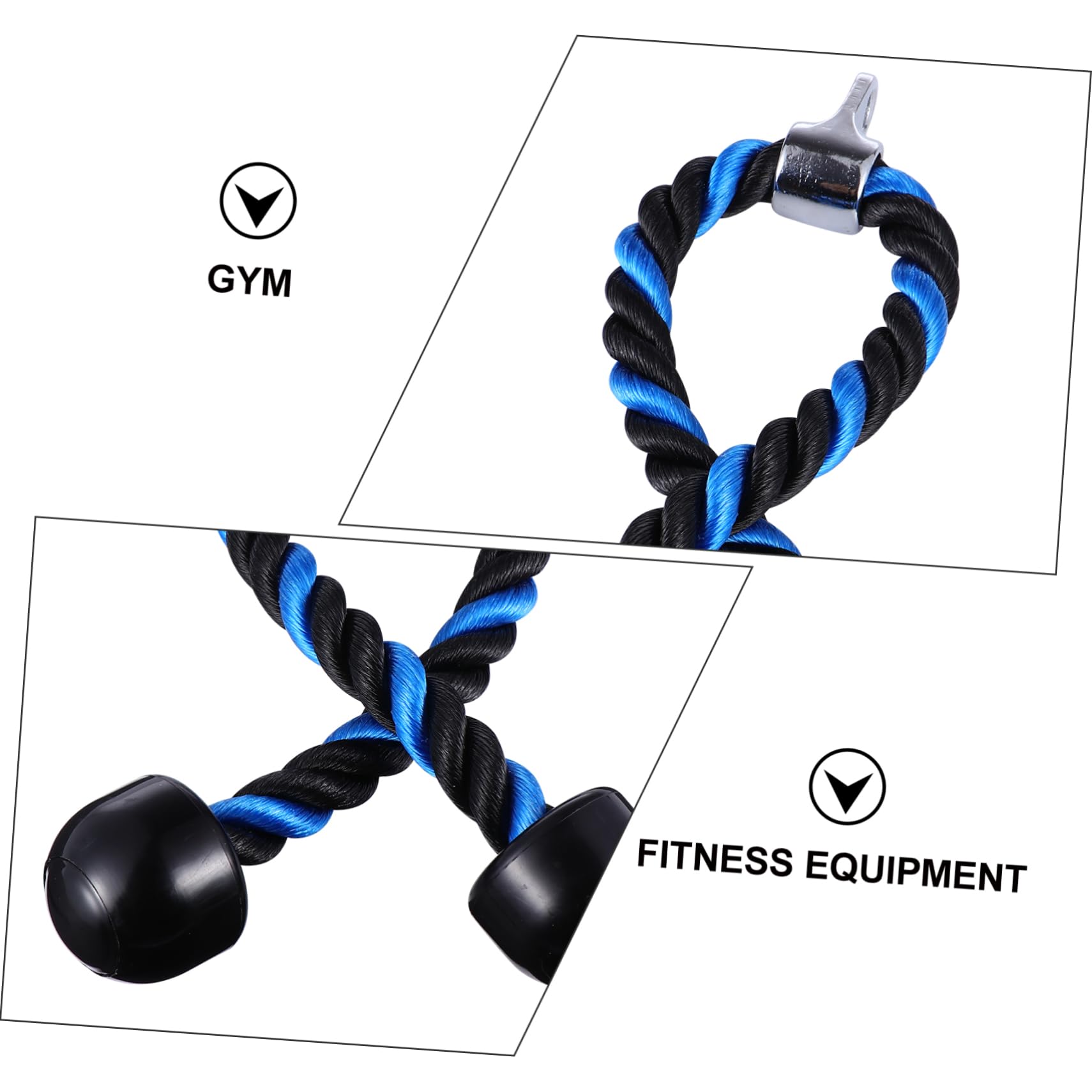 VANZACK Zugseil Für Fitnessstudio Trizeps Seil Zugschnur Trizeps Drückkabel Seil Für Wockout Trizeps Stange Kabel Trizeps Hammerseil Bizeps Übungsseil Hochfester Nylon Filament