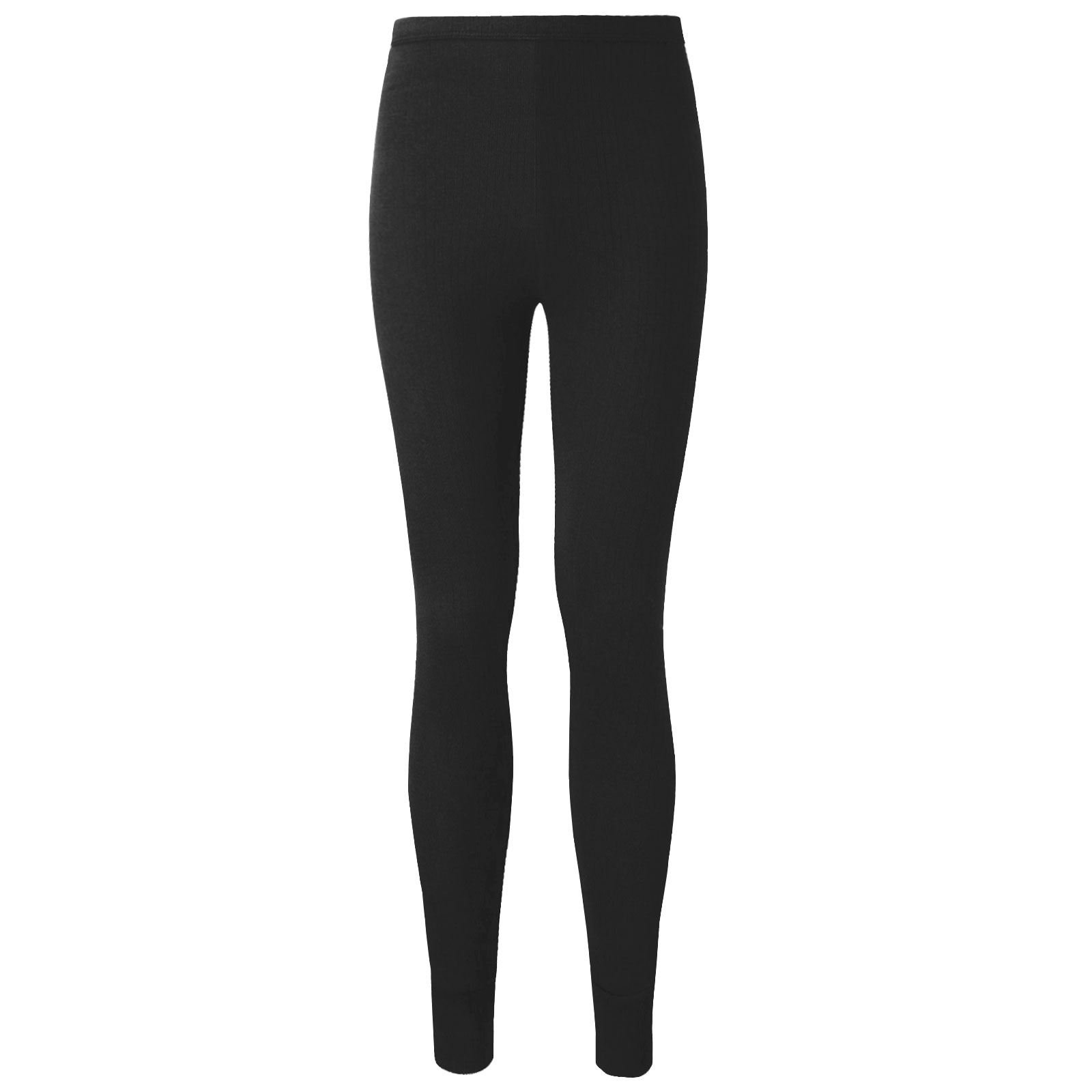 Ga Communications Women's Black Thermal Long John Bottoms Warm Winter Base Layer Pants Leggings Underwear Heat Control Trousers[,Medium]