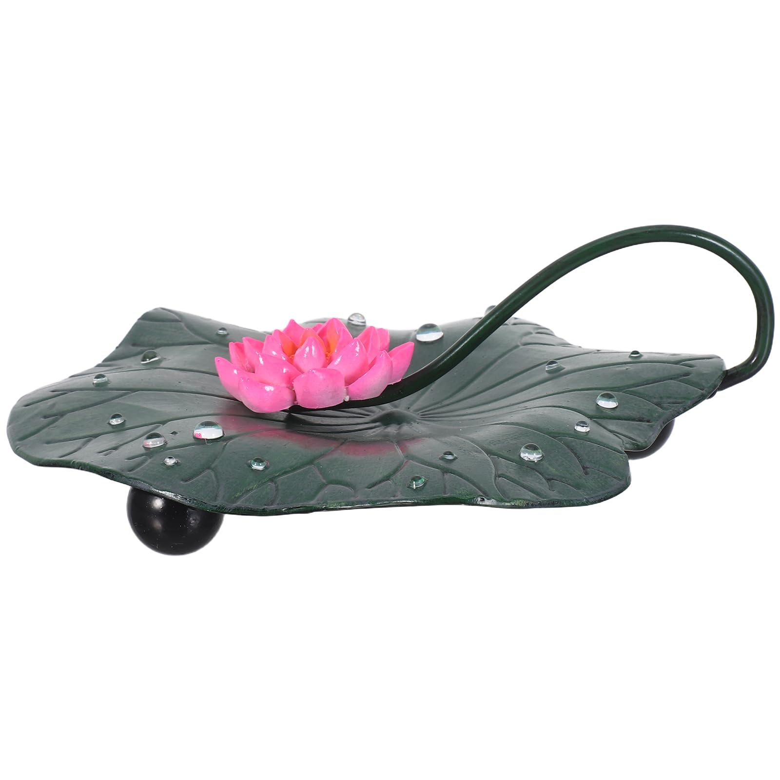SHINEOFI Servilletero de Mesa de Hierro Diseño Floral de Loto, Soporte Dispensador Rústico Negro para Cocina y Comedor, Accesorio de Cocina Vintage para Restaurante y Camping