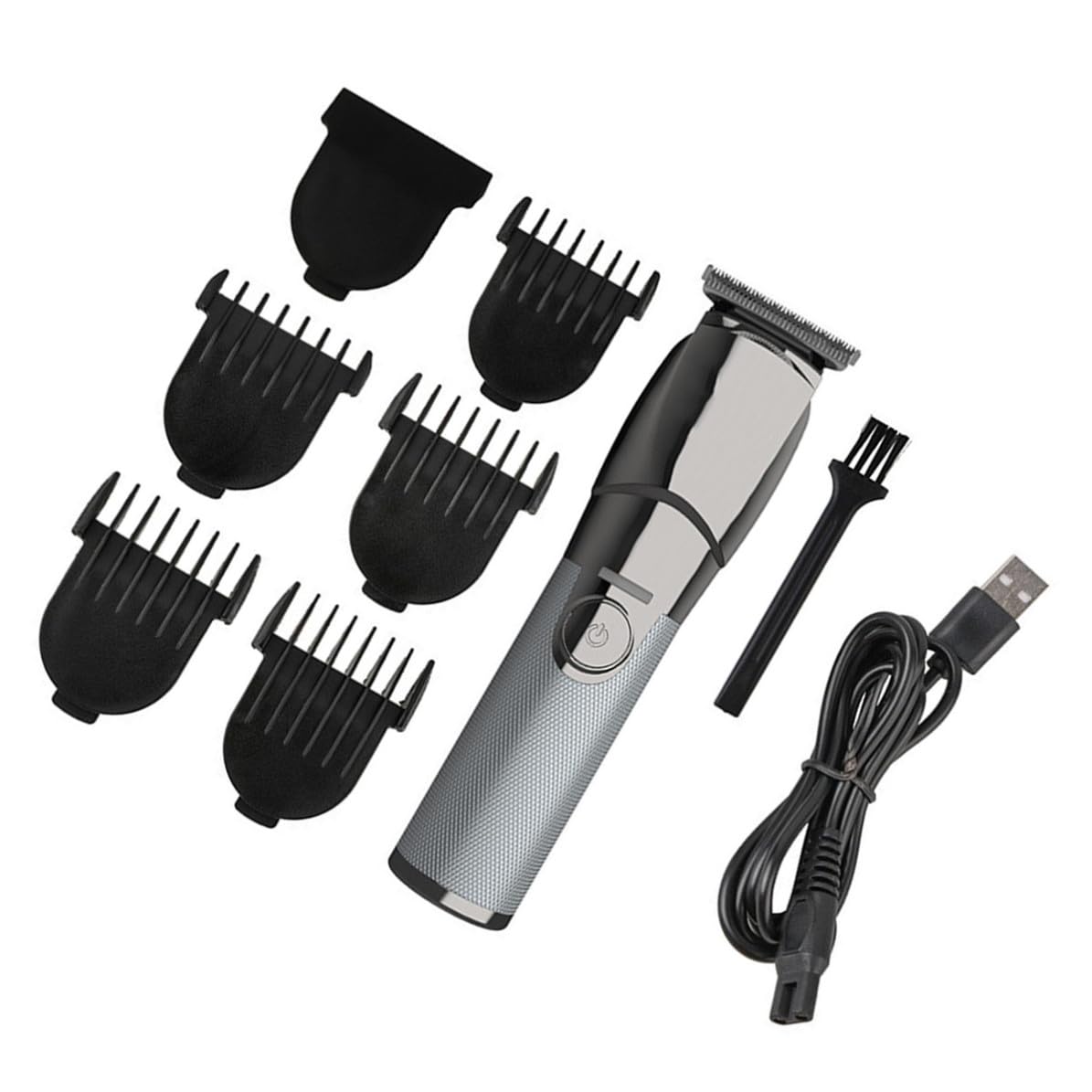 Tagliacapelli Elettrico Ricaricabile 5v 1a in Acciaio Inox Argento