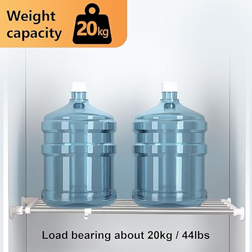 Miniatura 6 de BAOYOUNI Estantería de tensión ajustable para armario para ahorrar espacio divisores de ropa marfil 3307-4626 pulgadas