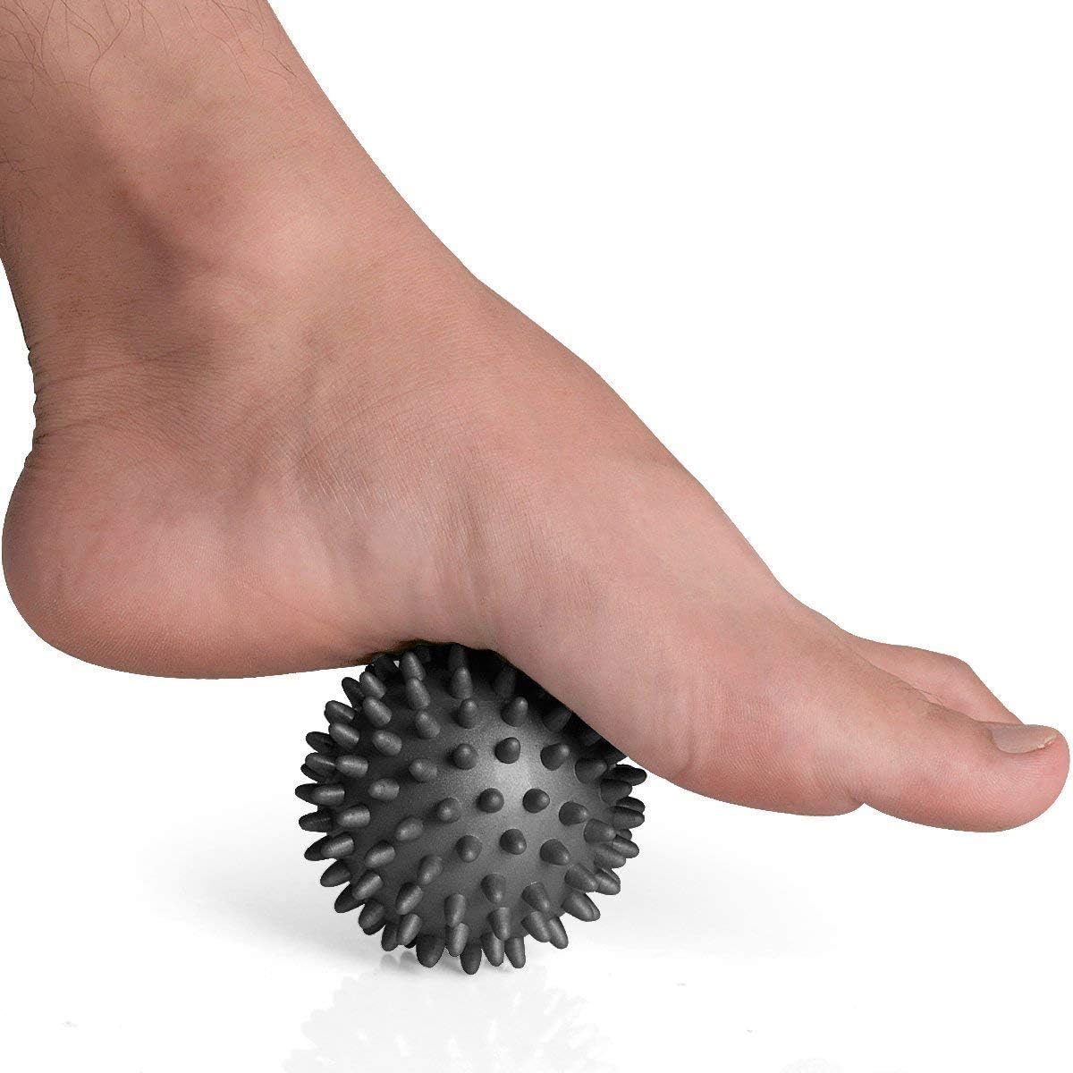 Massage Ball Spiky Foot Massager Back Muscle Roller All Body Deep Tissue Trigger Point Therapeutic Massaging Exercise Roller Yoga Balls Physical Therapy Equipment Includes Free Tutorial and Holder Bag