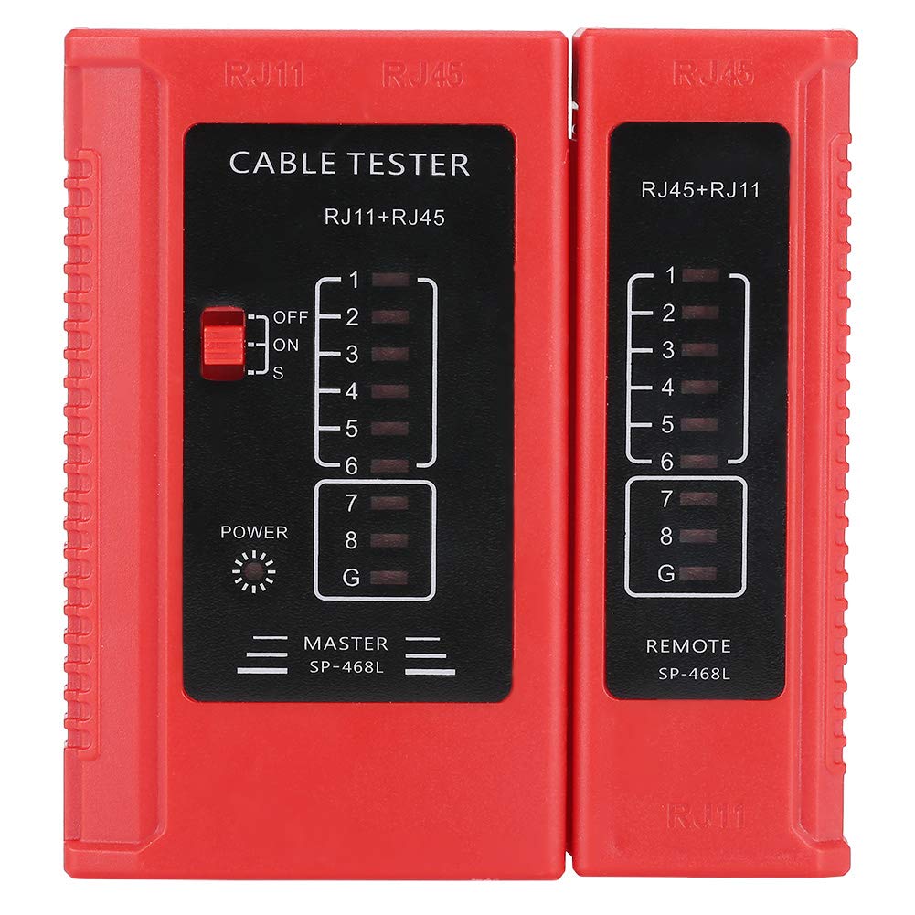 Akozon Network Cable Tester, WZ-468 RJ45 and RJ11 Network Wire Tester  Ethernet LAN Network Test Tool: Amazon.com: Industrial & Scientific