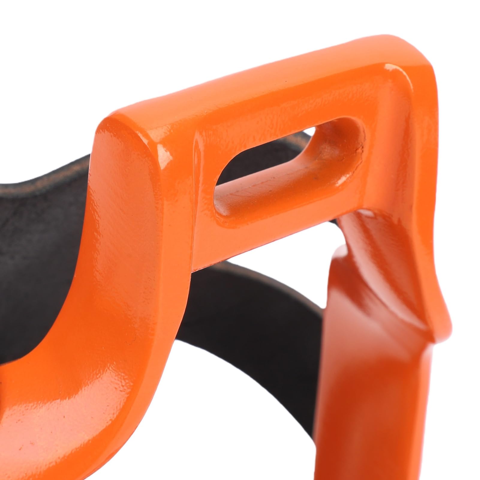 HEEPDD 1 Paar rutschfeste Reitsteigbügel, Orange Steigbügel mit Gummi Netzabdeckung for Reiten