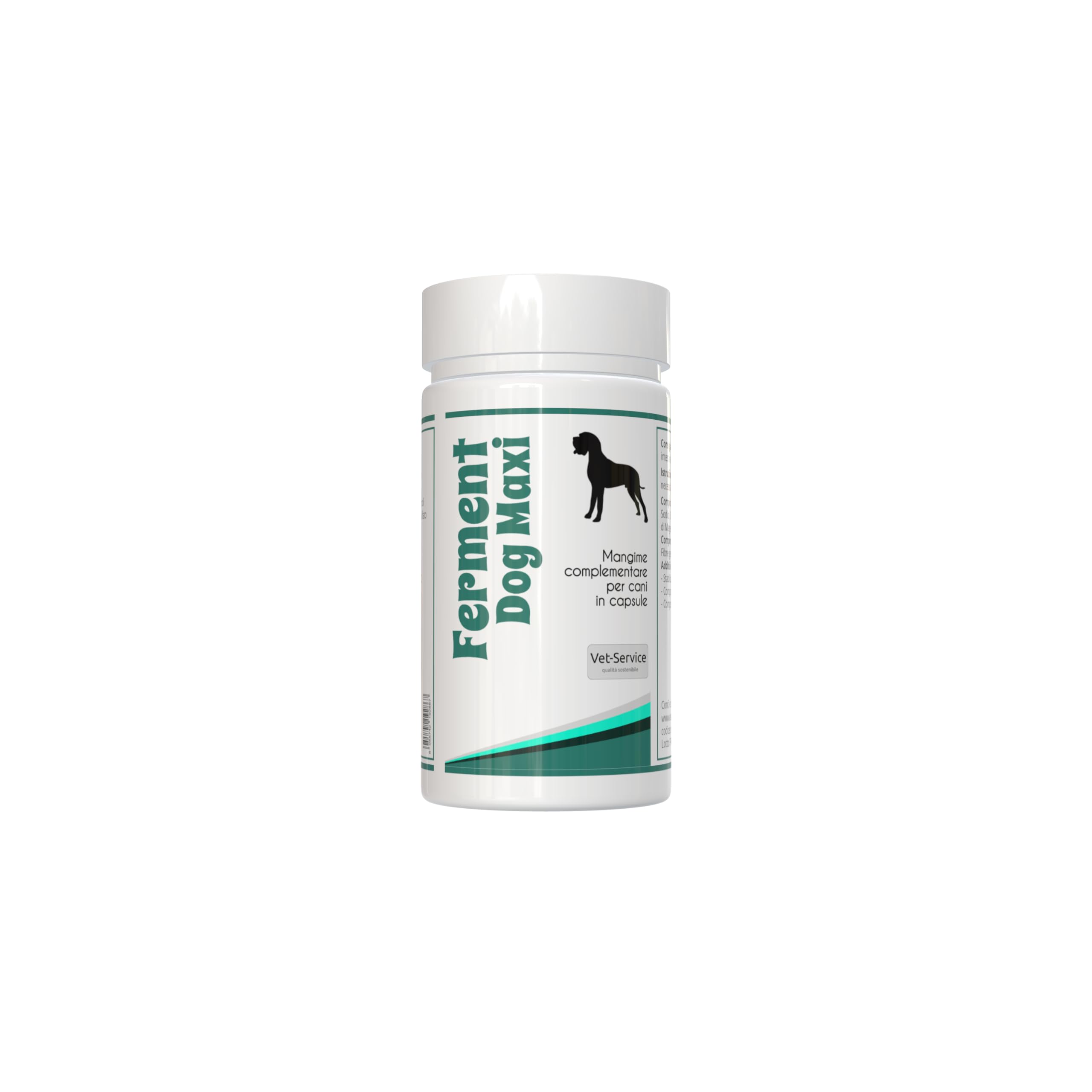 Ferment-Dog Maxi | 120 capsule | Supporto all'Equilibrio della Flora Intestinale | Mangime Complementare per Cani | Con Probiotici per la Regolarità del Transito e le Difese Naturali