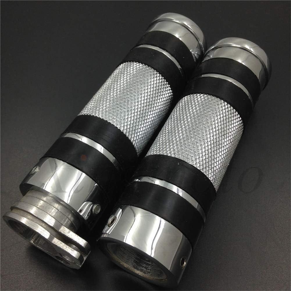 Chrome Motorcycle 7/8" 22mm Hand Grips for Kawasaki Vn Vulcan Classic Drifter 800