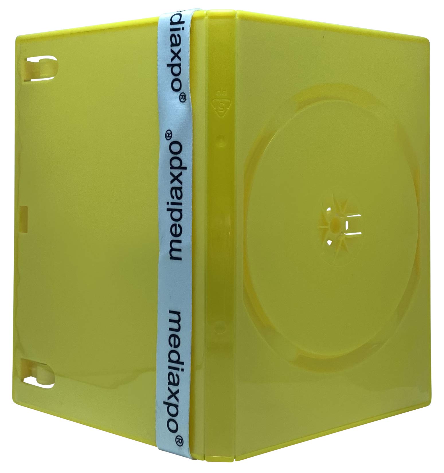 Mediaxpo 25 Standard Solid Yellow Color Single DVD Cases