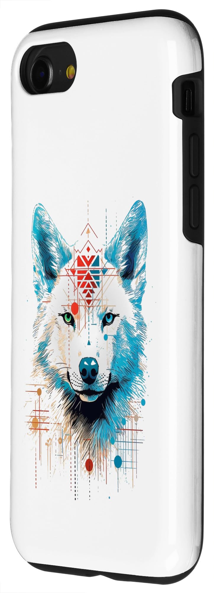 iPhone SE (2020) / 7 / 8 Mystic Spirit Wolf: Tribal Fusion Art Case - Image 2