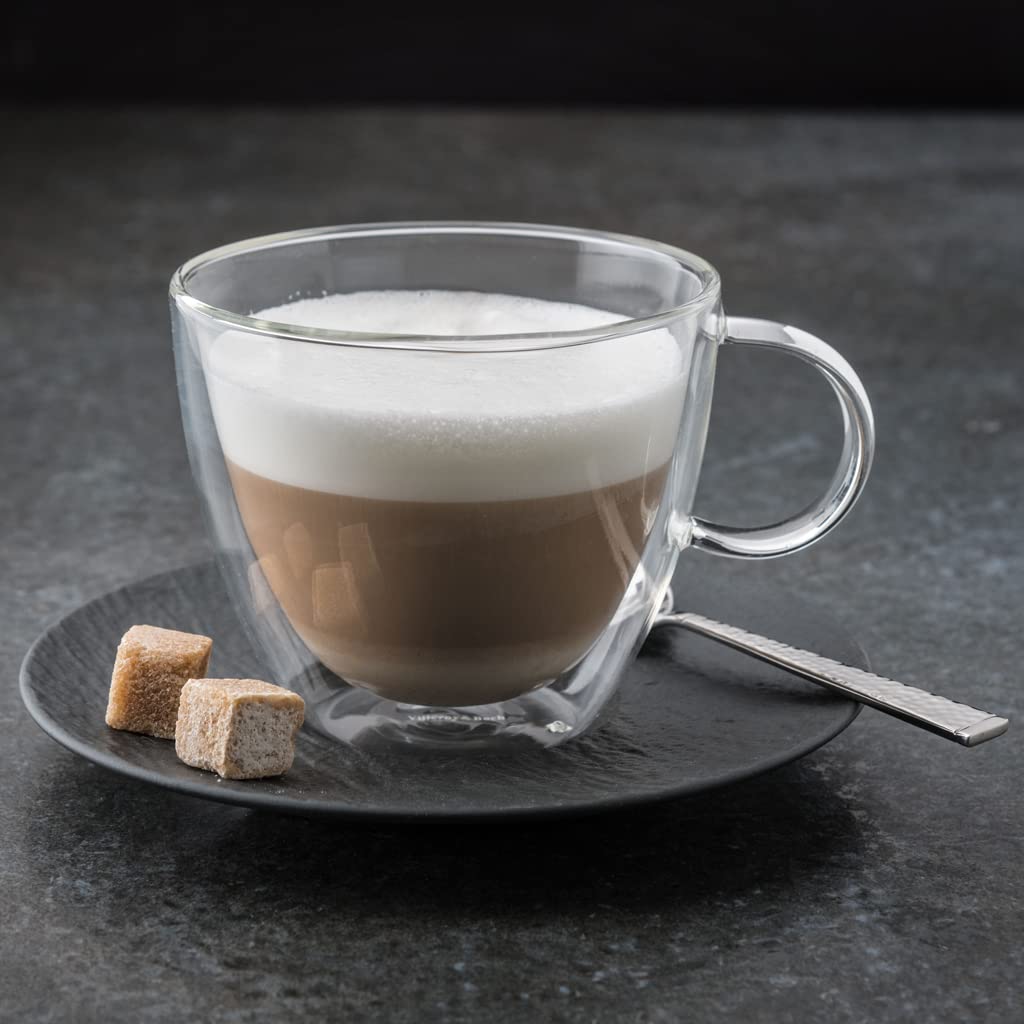 Villeroy & Boch Manufacture Rock Latte Saucer, 17.3 cm, Premium Porcelain, Black, 17 cm - Image 4