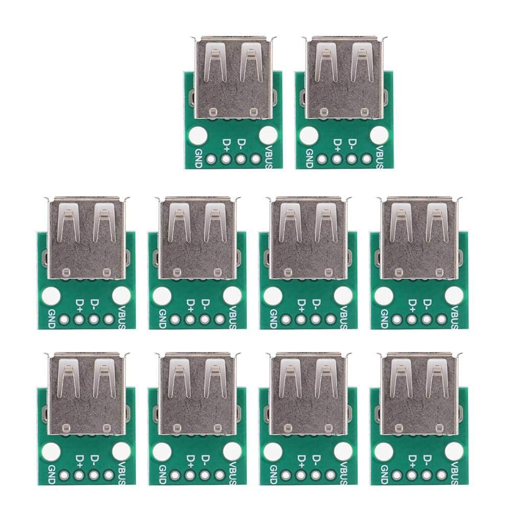 See full amazon price history chart for TECHTONICS USB Female to 2.54mm Breakout Board with Direct 4P Adapter Board (Pack of 10) TECHTONICS USB Female to 2.54mm Breakout Board with Direct 4P Adapter Board (Pack of 10) (B0D9DKDKCX) Amazon Price History, Amazon Price Tracker