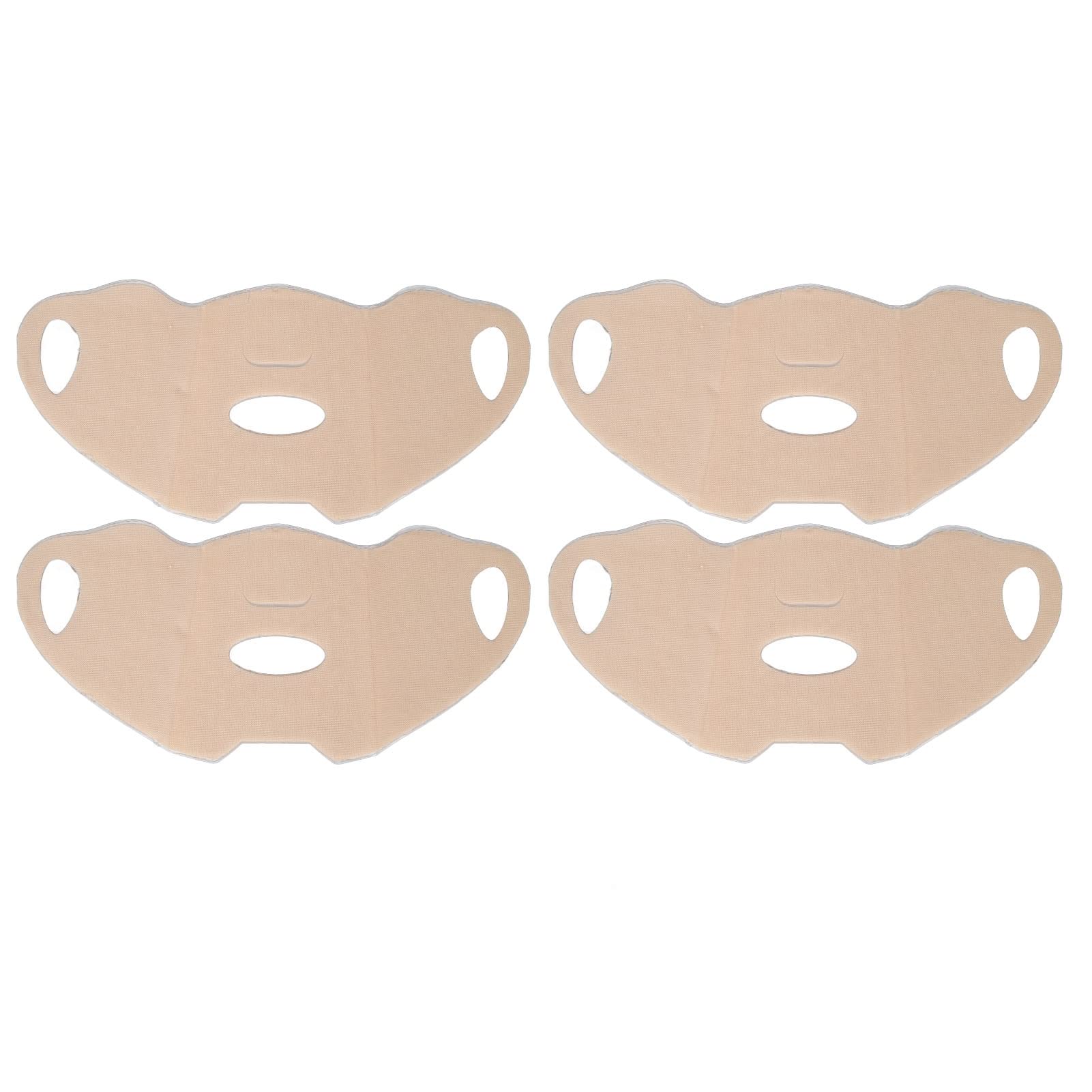 Yinhing Outdoor Gel Mask,4pcs Cooling Patch with Earloops Disposable Sun Protection Face Hydrogel Mask Skincare Half Cover Mask for Outdoor Use