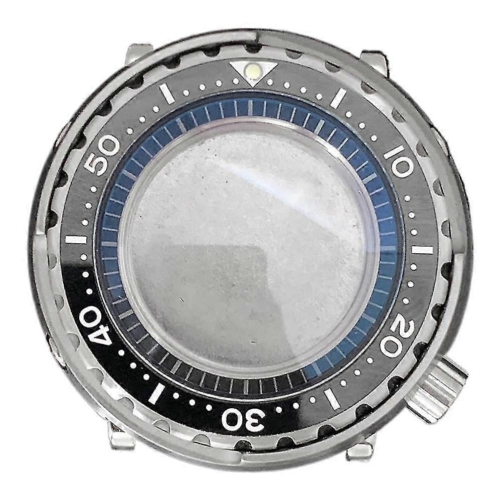 Caja de acero inoxidable de cristal mineral de 45 mm para reloj Nh35/NH36, modificación de movimiento mecánico, parte W
