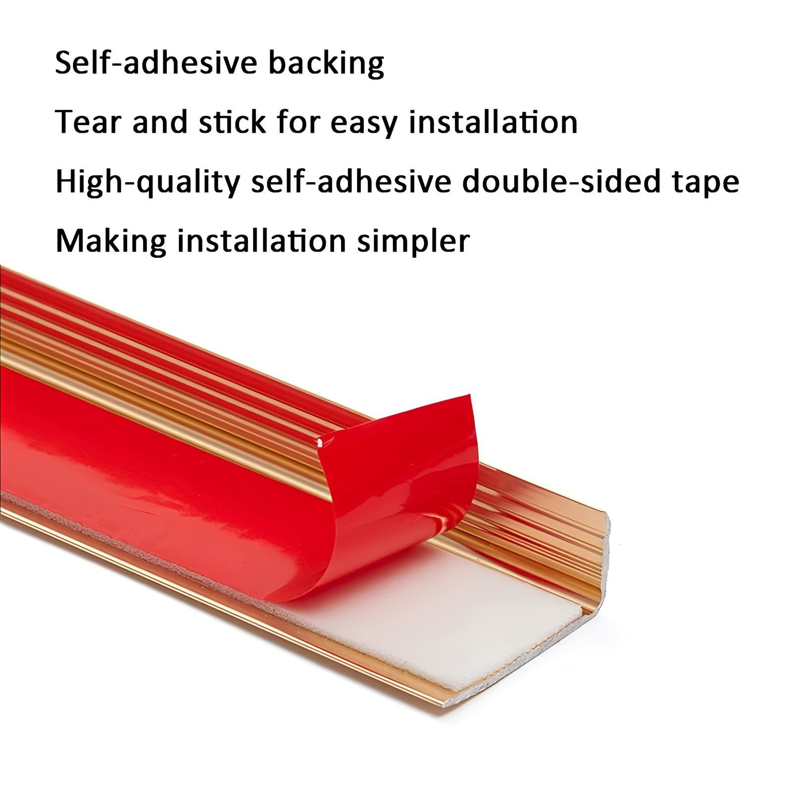 80-150cm Bande De Transition Sol, Barre de Seuil En Aluminium Autocollante