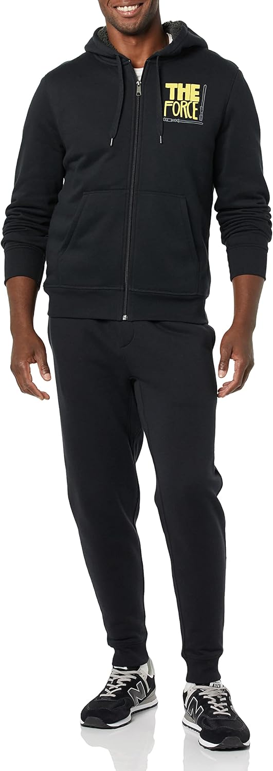 Amazon Essentials Disney | Marvel | Star Wars Men's Sherpa-Lined Full-Zip Hoodie Sweatshirts - Image 3