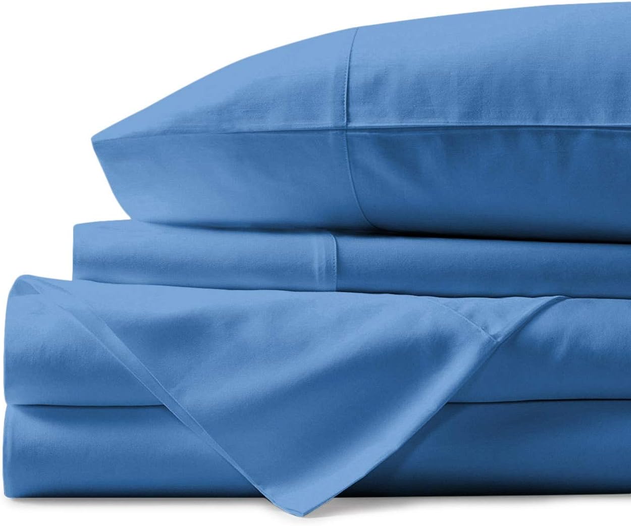 Mayfair Linen 800 Thread Count 100 Egyptian Cotton Sheets, Deep Blue King Sheets