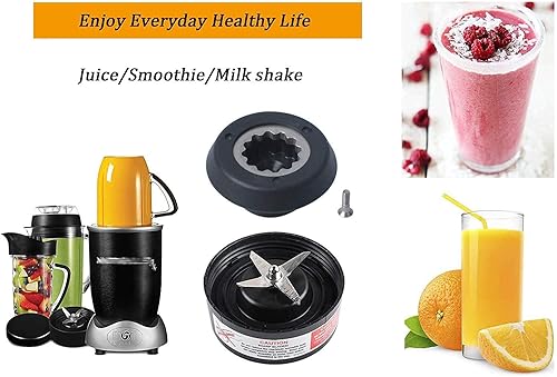 Miniatura 6 de Wadoy Cuchilla N17-1001 con kit de zócalo de accionamiento compatible con Nutribull-et Ma-gic Bu-llet RX Blender piezas de repuesto para 1700 vatios
