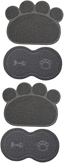 minkissy 4 Pçs Tapete Para Animais De Estimação Tapete De Comida Para Animais De Estimação Tapete De Tigela De Cachorro Tapete De Alimentação Para Animais De Estimação Tapete De Chão