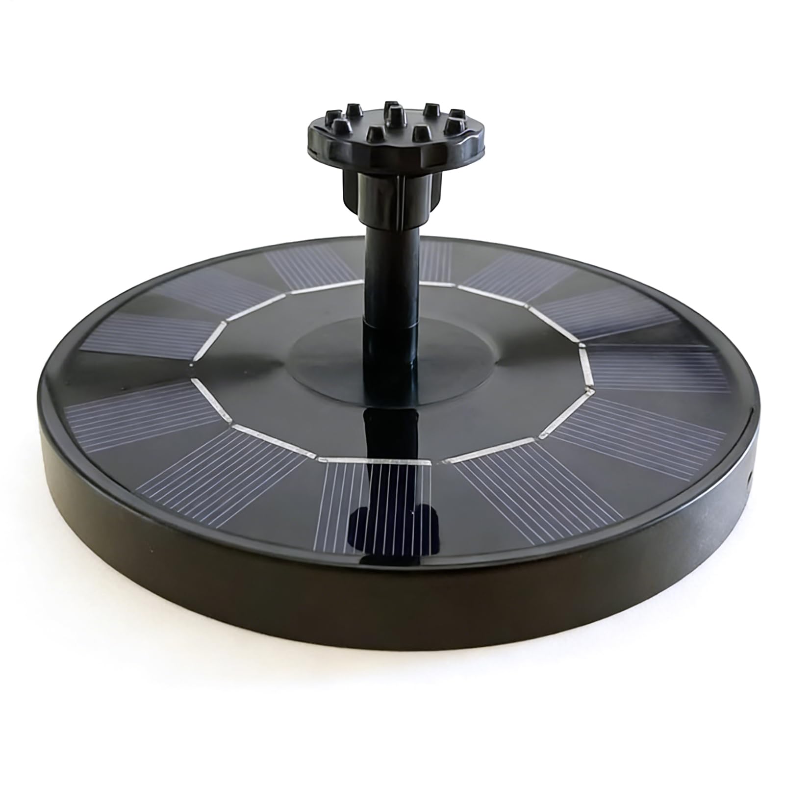 Beverino per Uccelli Fontana Rotonda Solare Resistente | Mangiatoia a Vassoio Per Pappagalli Domestici, Voliera, , Casa, Giardino, Cortile, Paesaggistica e all'Aperto