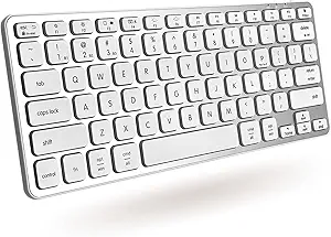Macally Backlit Bluetooth Keyboard | Compatible With Apple MacBook Pro/Air, iMac, Mac Pro/Mini | Small Wireless for Mac