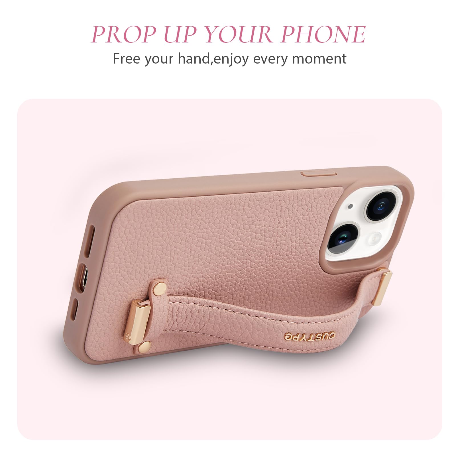 Amazon.com: CUSTYPE Compatible with iPhone 15 Case with Adjustable