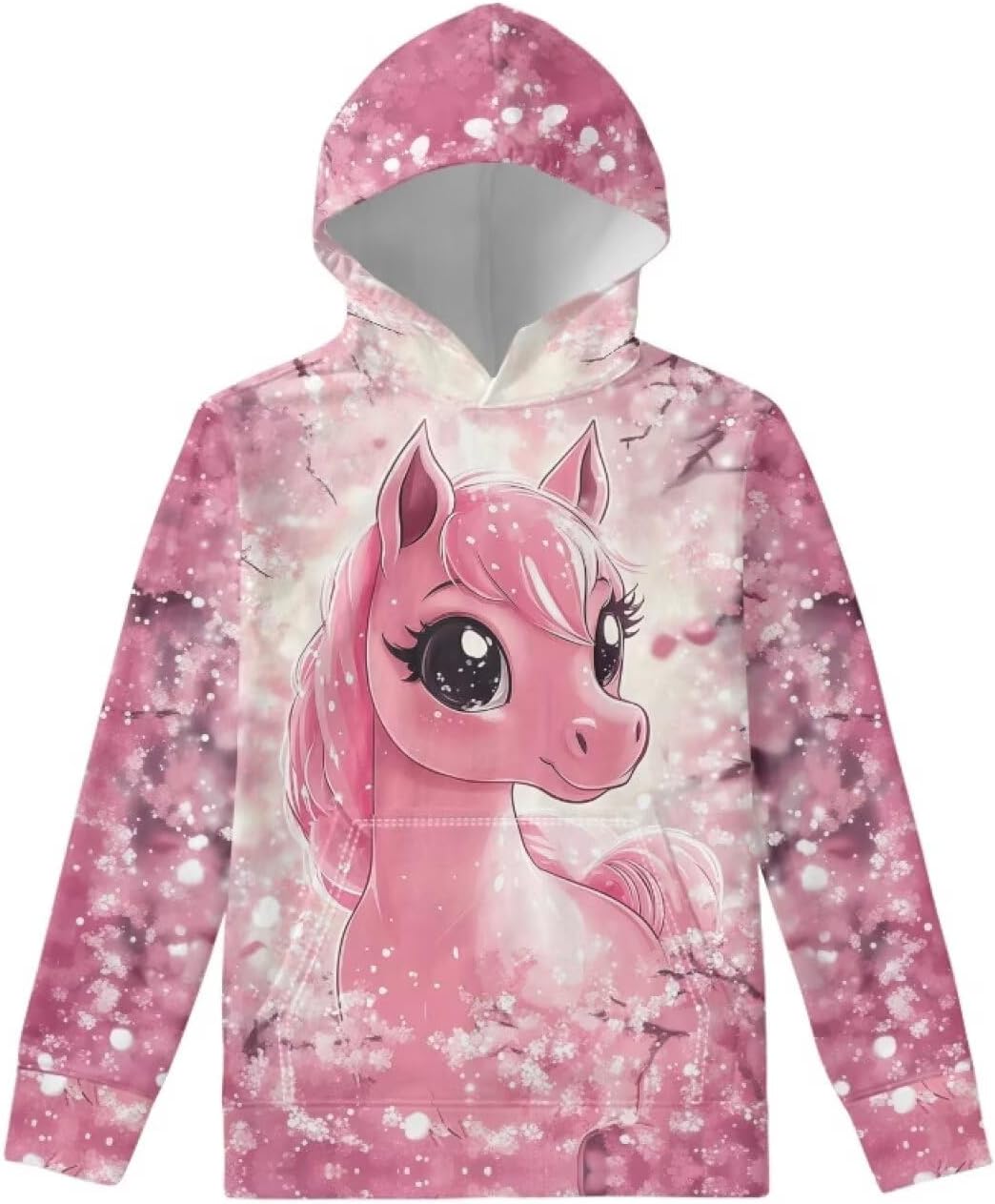 Upetstory Hoodies for Girls Boys Kids Long Sleeve Hooded Sweatshirt with Pockets S-XL