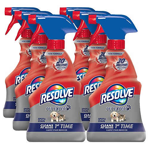 Resolve Pet Carpet Spot & Stain Remover, 96 fl oz (6 Bottles x 16 oz), Carpet Cleaner