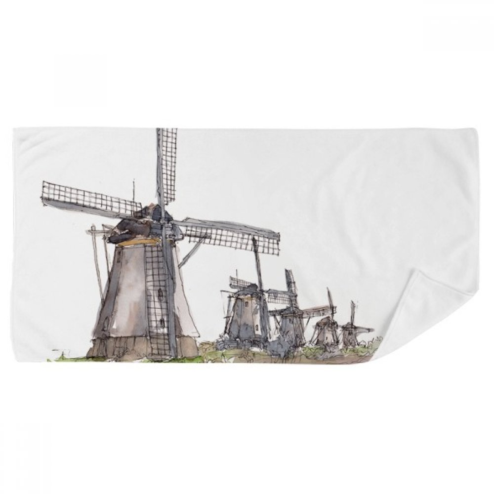 Gant de toilette moulin à vent doux pour apaiser les peaux sensibles au séchage