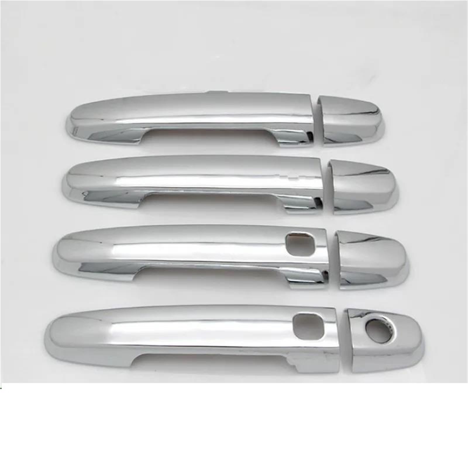 TRFBD Decorative Cover Gloss Black Chrome Car Door Handle Cover Trim Styling Car Accessories for Prius 20 2004 2005 2006 2007 2008 2009 Xw20(Siver 2 Buttons)