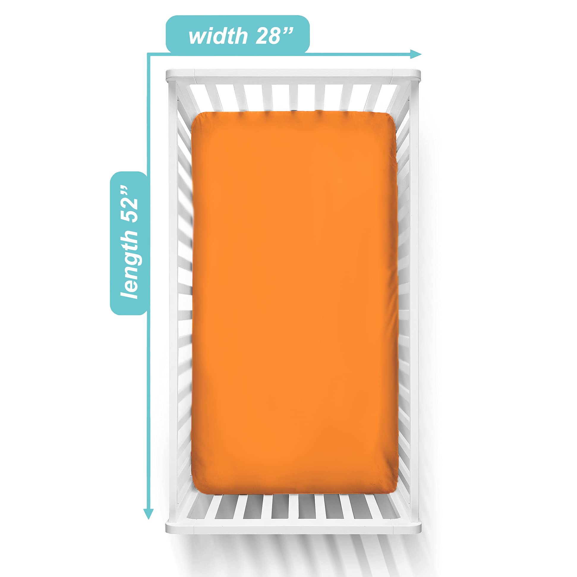 American Baby Company Jersey Knit Crib Sheet, Burnt Orange by American Baby Company